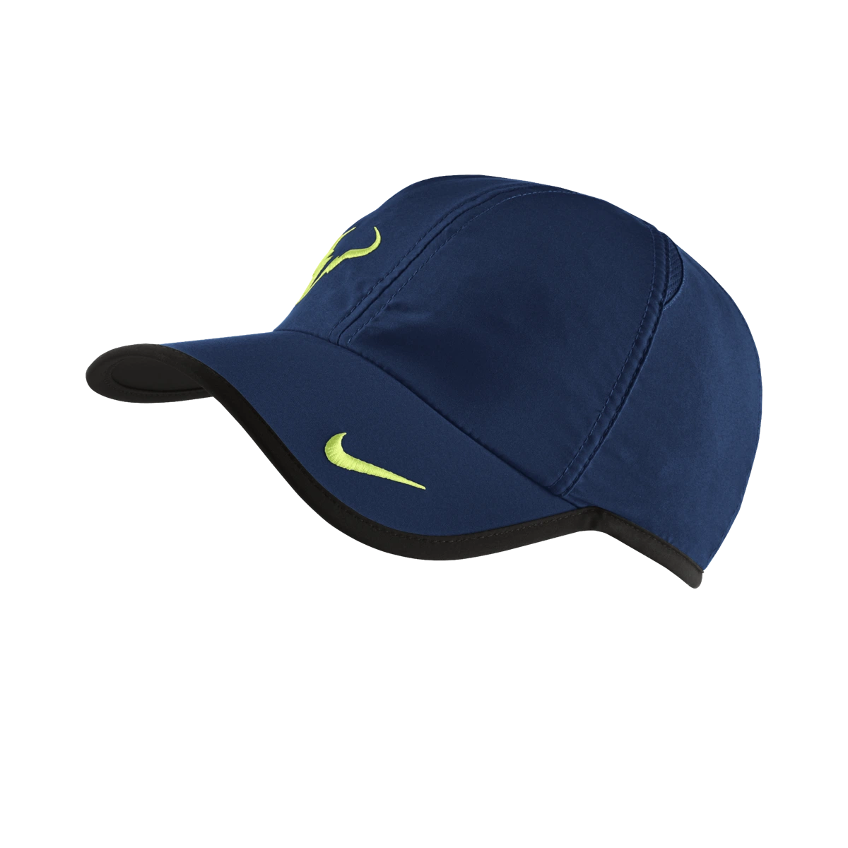 Nike Rafa Bull Logo hat in Brave Blue w/Black & Volt [398224-442] from the Holiday 2013 tennis collection